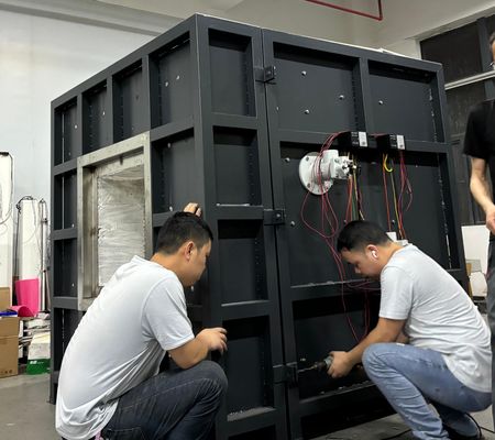 ISO834-1 EN1363-1 نمونه پوشش ضد آتش آزمایش مقاومت در برابر آتش لوازم ماشین آزمایش کوره