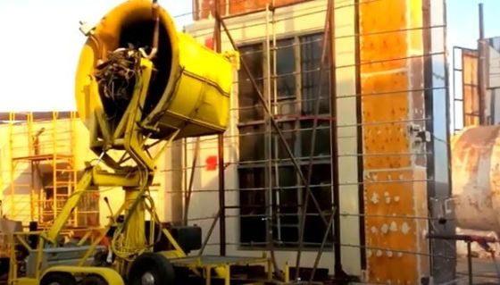 آزمايش تجهيزات مصالح ساختماني AAMA 501.1  آزمايش نفوذ آب ديناميكي