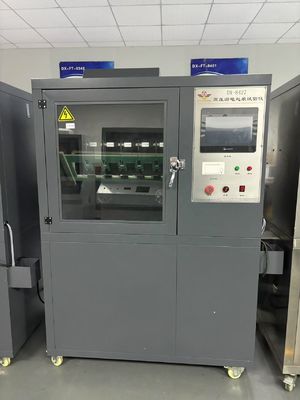 دریافت نتایج دقیق DX8427 دستگاه آزمایش مواد عایق 6-10 ساعت زمان آزمایش الکترود 0.5mm ضخیم