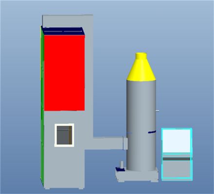 تست کننده احتراق دسته سیم و کابل، دستگاه تست سیم ها و کابل های دسته شده نصب شده به صورت عمودی