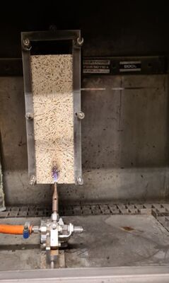 EN ISO 11925 آزمایش قابل احتراق مواد ساختمانی - آزمایش یک منبع آتش